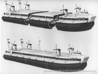 SRN4 stretched to Mark 3 - SUPER 4 in 1978-9